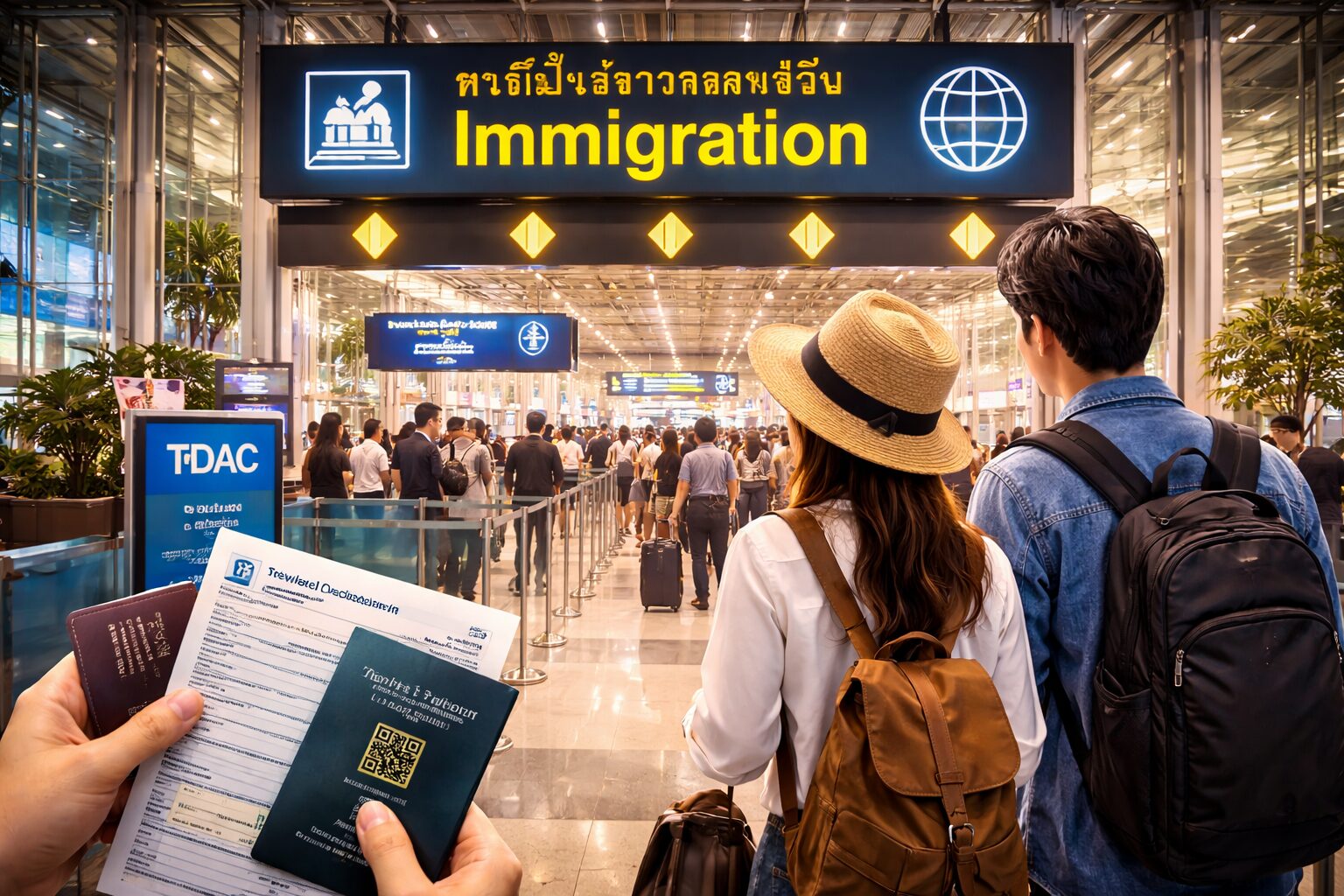 スワンナプーム国際空港 入国ゲート