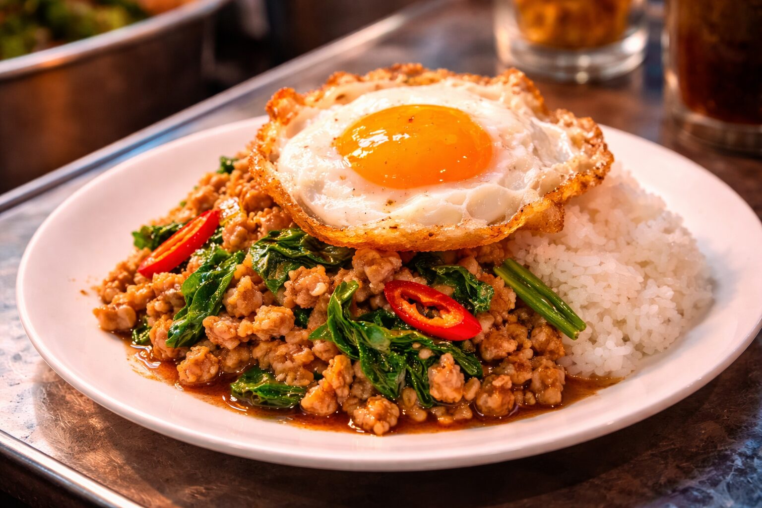 ガパオ 目玉焼きのせ