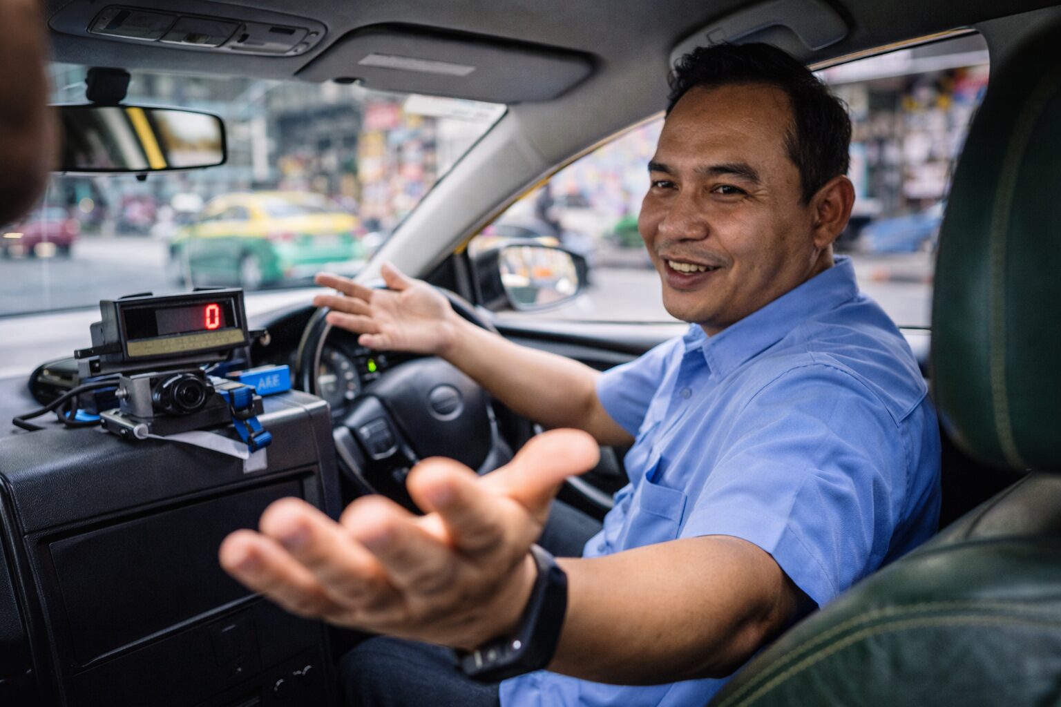 バンコクのタクシー写真