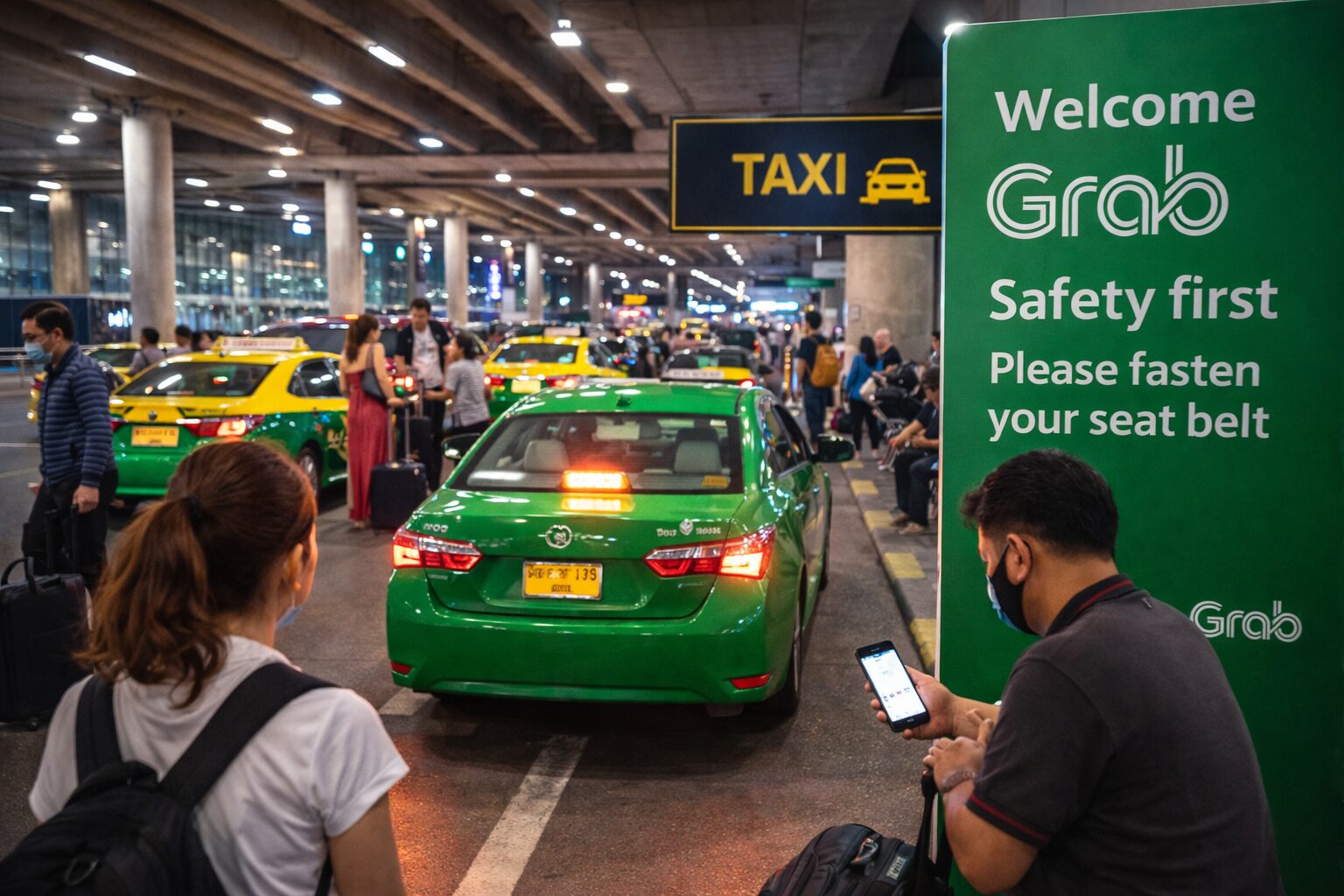 スワンナプーム空港の公式タクシー乗り場