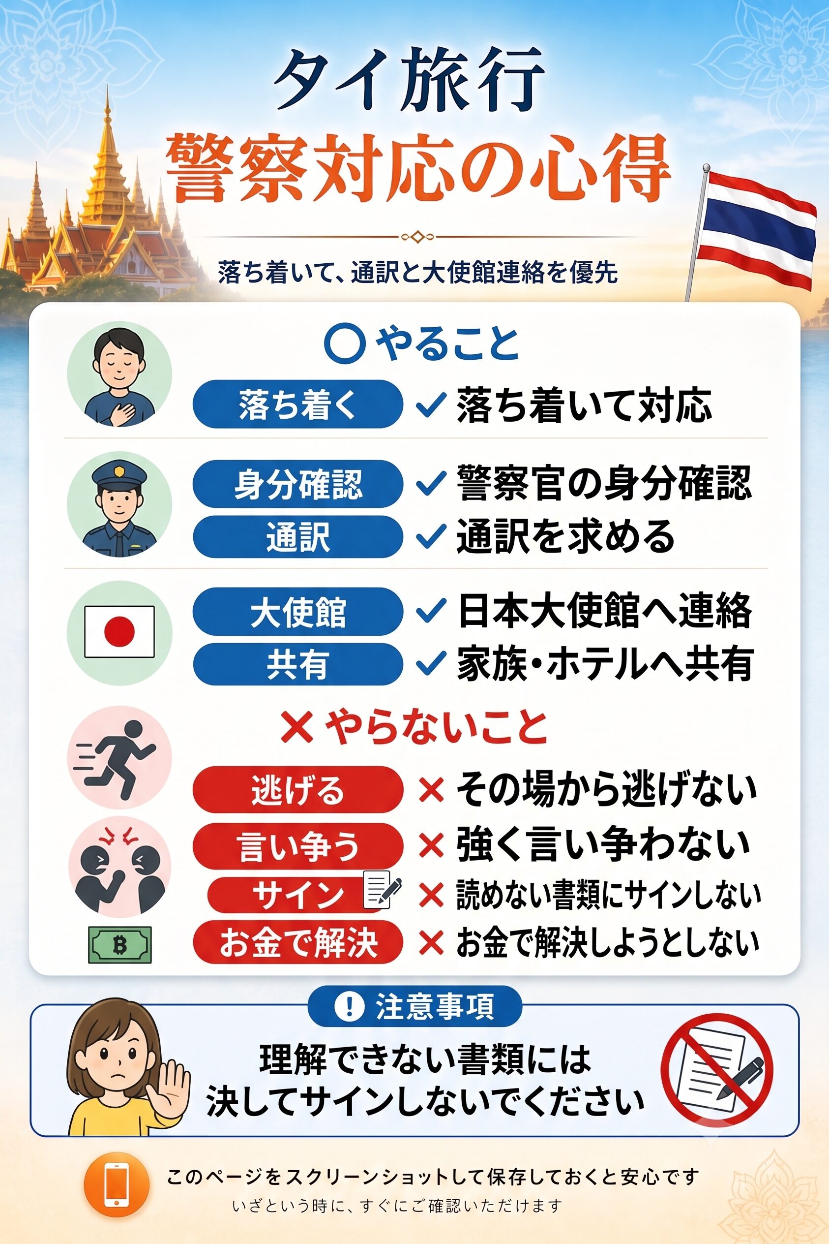 警察に止められたときやること・やらないこと。